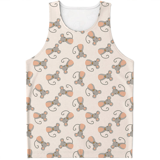 Little Rat Pattern Print Men's Tank Top