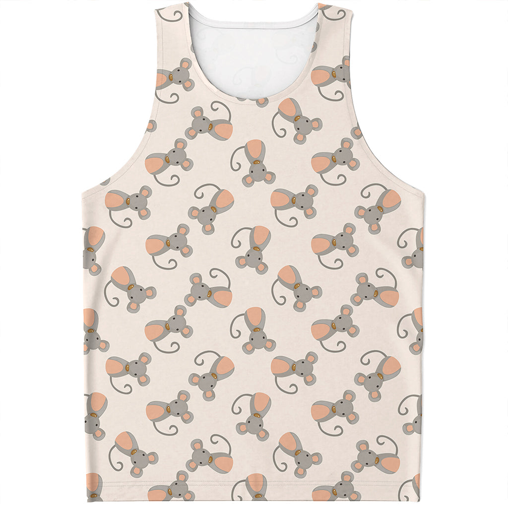 Little Rat Pattern Print Men's Tank Top