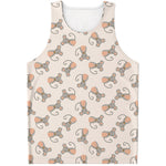 Little Rat Pattern Print Men's Tank Top