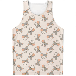 Little Rat Pattern Print Men's Tank Top