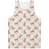 Little Rat Pattern Print Men's Tank Top