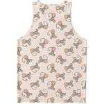 Little Rat Pattern Print Men's Tank Top