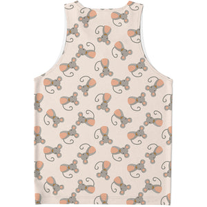 Little Rat Pattern Print Men's Tank Top