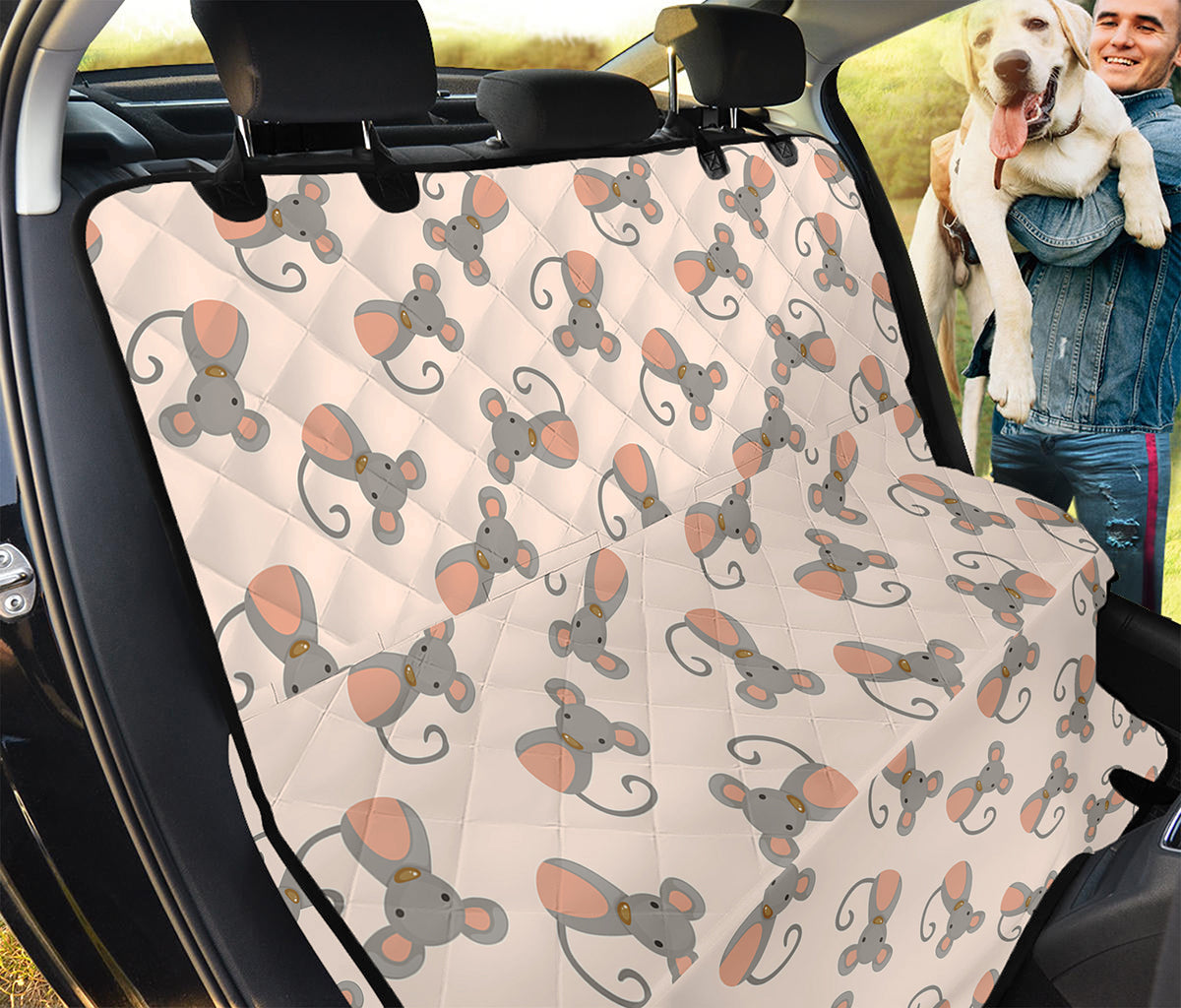 Little Rat Pattern Print Pet Car Back Seat Cover