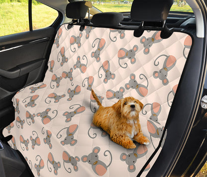 Little Rat Pattern Print Pet Car Back Seat Cover