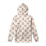 Little Rat Pattern Print Pullover Hoodie