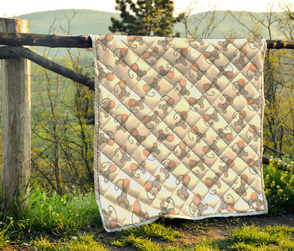 Little Rat Pattern Print Quilt