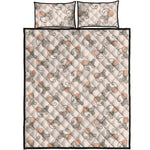 Little Rat Pattern Print Quilt Bed Set