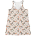 Little Rat Pattern Print Women's Racerback Tank Top