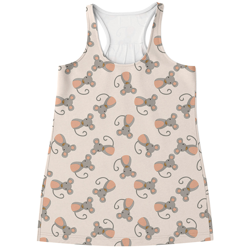 Little Rat Pattern Print Women's Racerback Tank Top