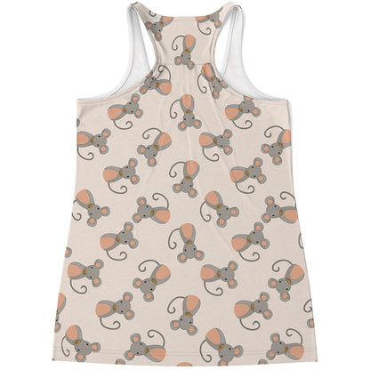 Little Rat Pattern Print Women's Racerback Tank Top