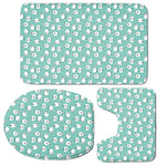 Little Sheep Pattern Print 3 Piece Bath Mat Set