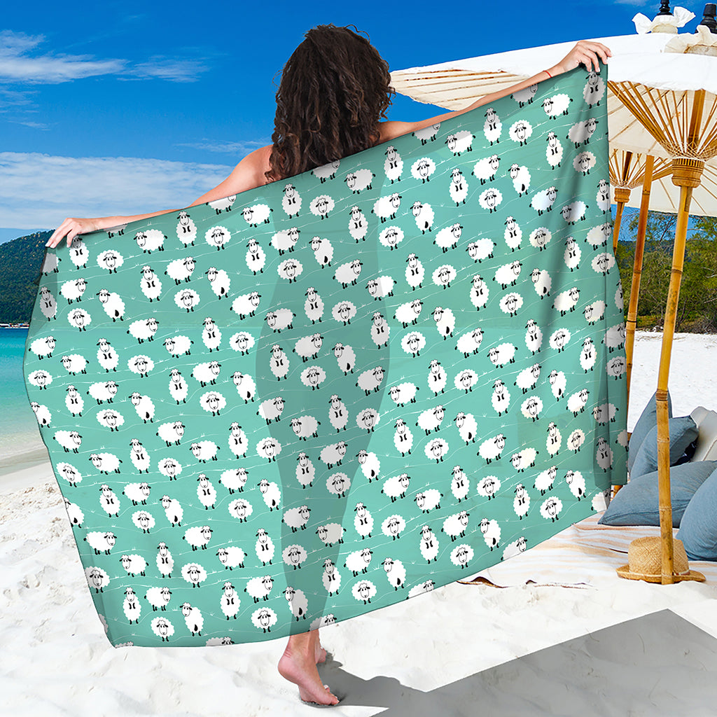 Little Sheep Pattern Print Beach Sarong Wrap