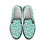 Little Sheep Pattern Print Black Slip On Shoes