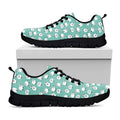 Little Sheep Pattern Print Black Running Shoes