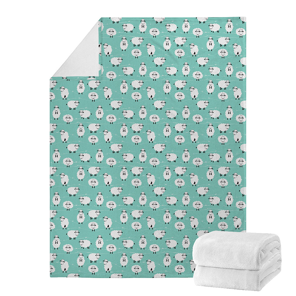 Little Sheep Pattern Print Blanket