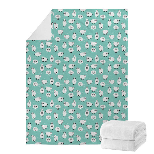 Little Sheep Pattern Print Blanket