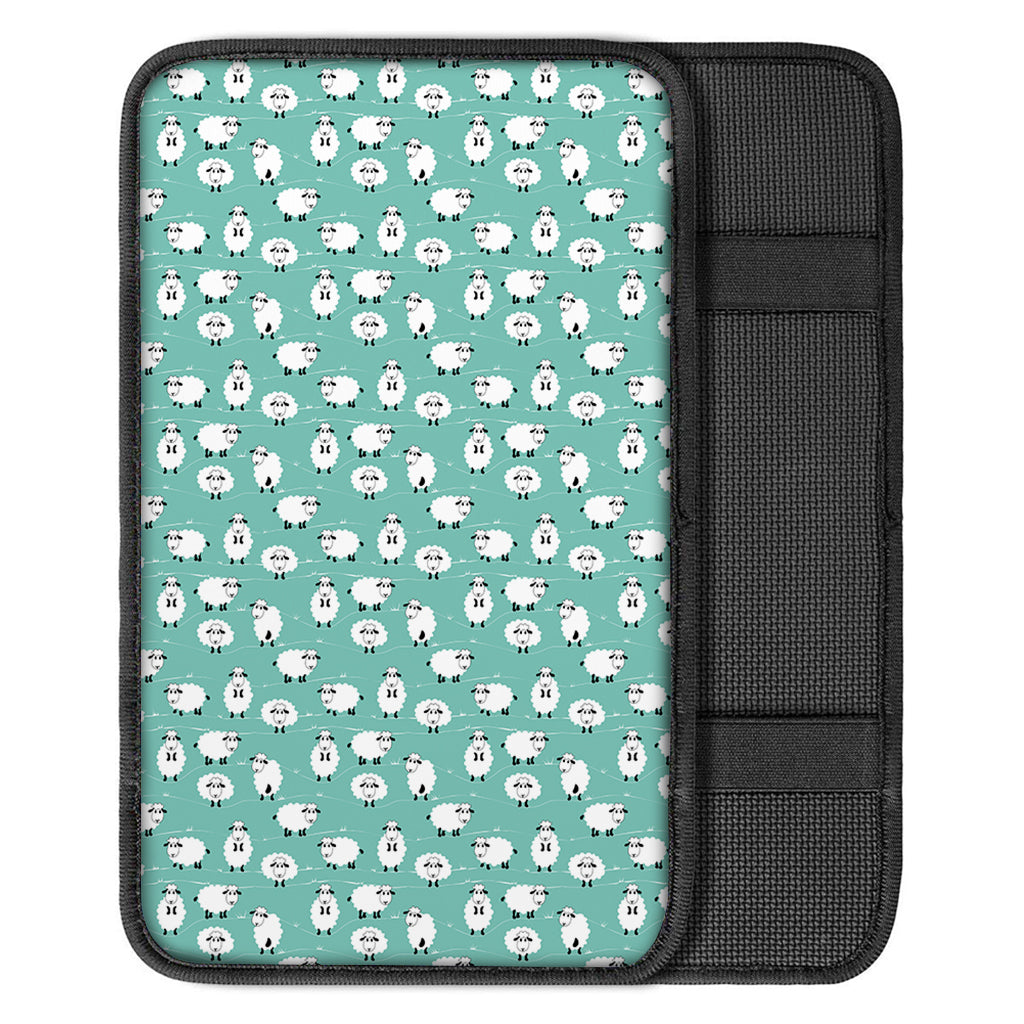 Little Sheep Pattern Print Car Center Console Cover