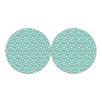 Little Sheep Pattern Print Car Coasters