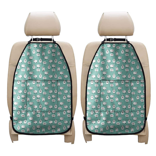 Little Sheep Pattern Print Car Seat Organizers