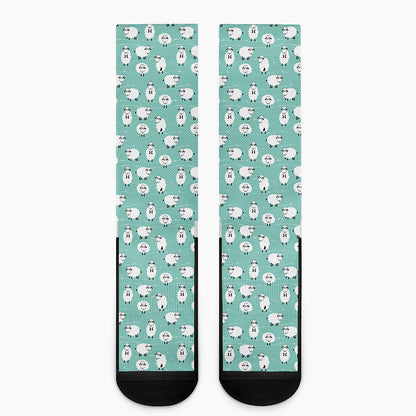 Little Sheep Pattern Print Crew Socks