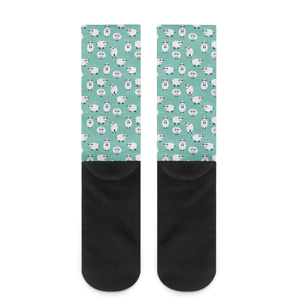 Little Sheep Pattern Print Crew Socks