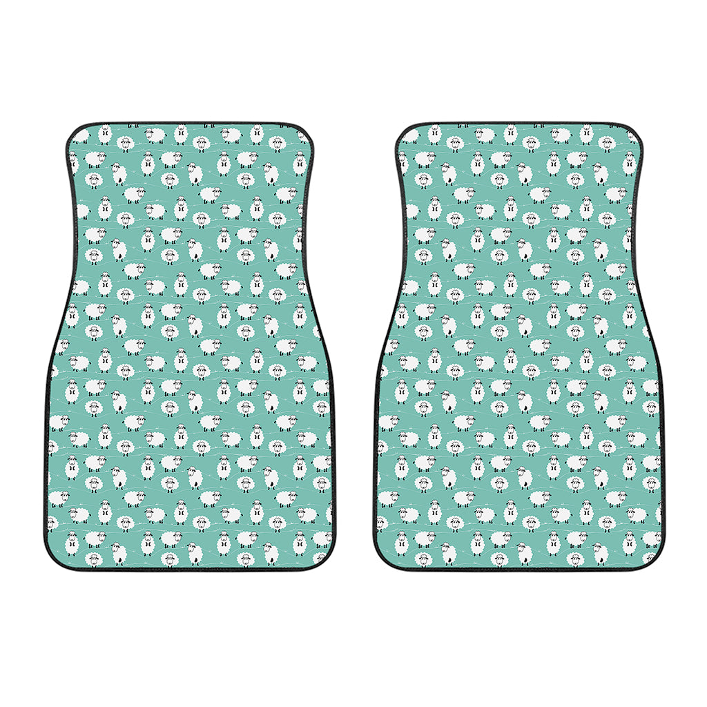 Little Sheep Pattern Print Front Car Floor Mats