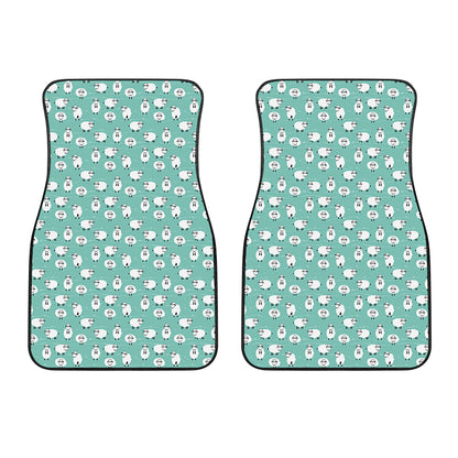 Little Sheep Pattern Print Front Car Floor Mats