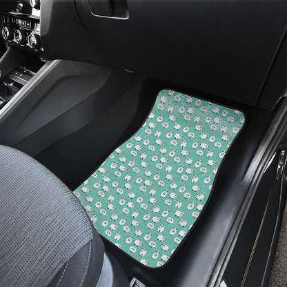 Little Sheep Pattern Print Front Car Floor Mats