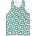 Little Sheep Pattern Print Men's Tank Top