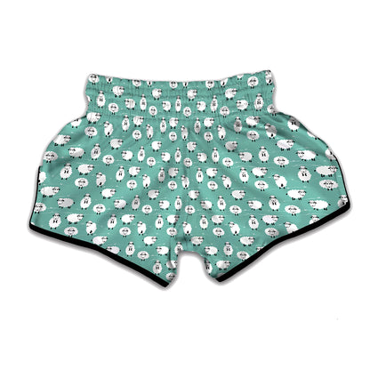 Little Sheep Pattern Print Muay Thai Boxing Shorts