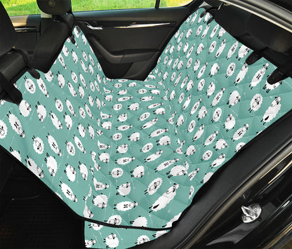 Little Sheep Pattern Print Pet Car Back Seat Cover