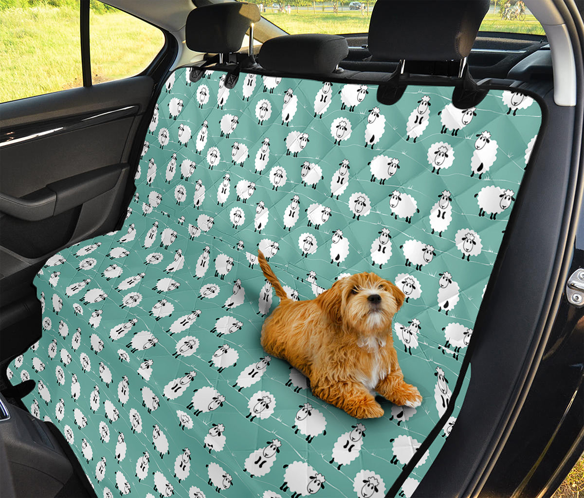 Little Sheep Pattern Print Pet Car Back Seat Cover