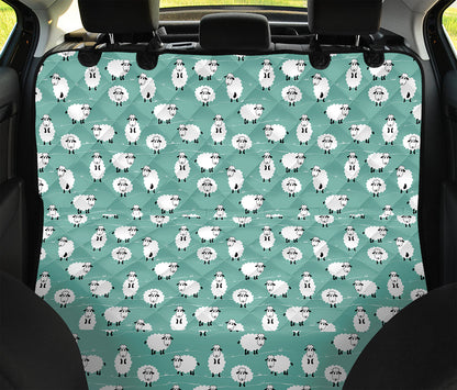 Little Sheep Pattern Print Pet Car Back Seat Cover