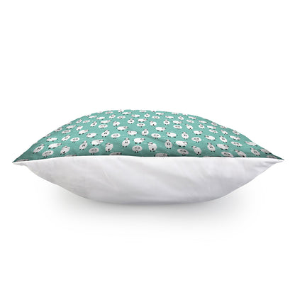 Little Sheep Pattern Print Pillow Cover