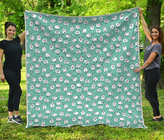 Little Sheep Pattern Print Quilt