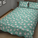 Little Sheep Pattern Print Quilt Bed Set