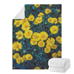 Little Yellow Daisy Print Blanket