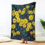 Little Yellow Daisy Print Blanket