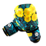 Little Yellow Daisy Print Boxing Gloves