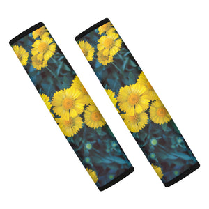 Little Yellow Daisy Print Car Seat Belt Covers