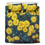 Little Yellow Daisy Print Duvet Cover Bedding Set