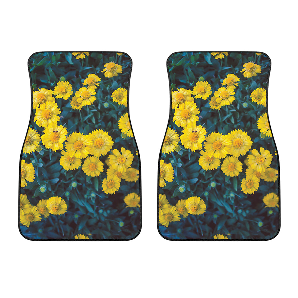 Little Yellow Daisy Print Front Car Floor Mats