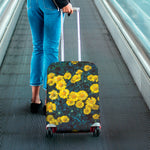 Little Yellow Daisy Print Luggage Cover