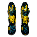 Little Yellow Daisy Print Muay Thai Shin Guards