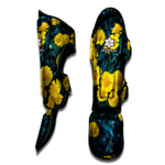 Little Yellow Daisy Print Muay Thai Shin Guard