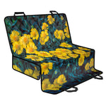 Little Yellow Daisy Print Pet Car Back Seat Cover