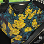 Little Yellow Daisy Print Pet Car Back Seat Cover