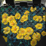 Little Yellow Daisy Print Pet Car Back Seat Cover