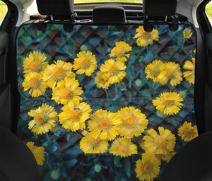 Little Yellow Daisy Print Pet Car Back Seat Cover